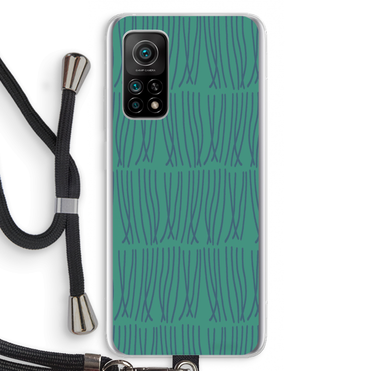 Swirls: Xiaomi Mi 10T 5G Transparant Hoesje met koord