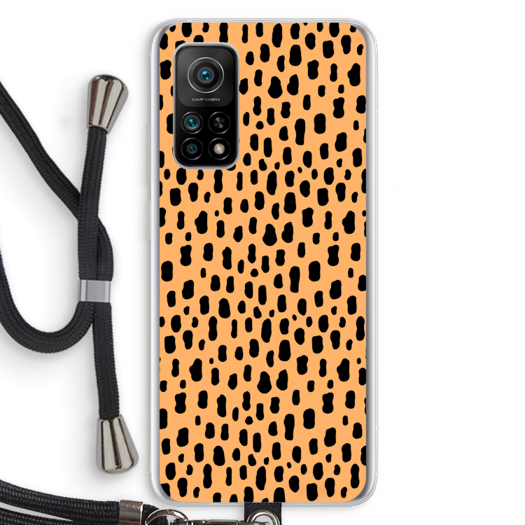Panter: Xiaomi Mi 10T 5G Transparant Hoesje met koord