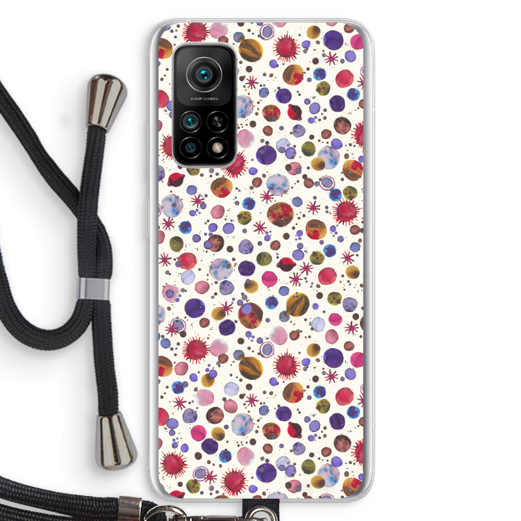 Planets Space: Xiaomi Mi 10T 5G Transparant Hoesje met koord