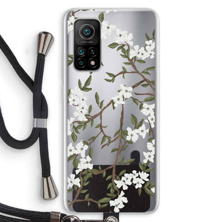 Blossoming spring: Xiaomi Mi 10T 5G Transparant Hoesje met koord