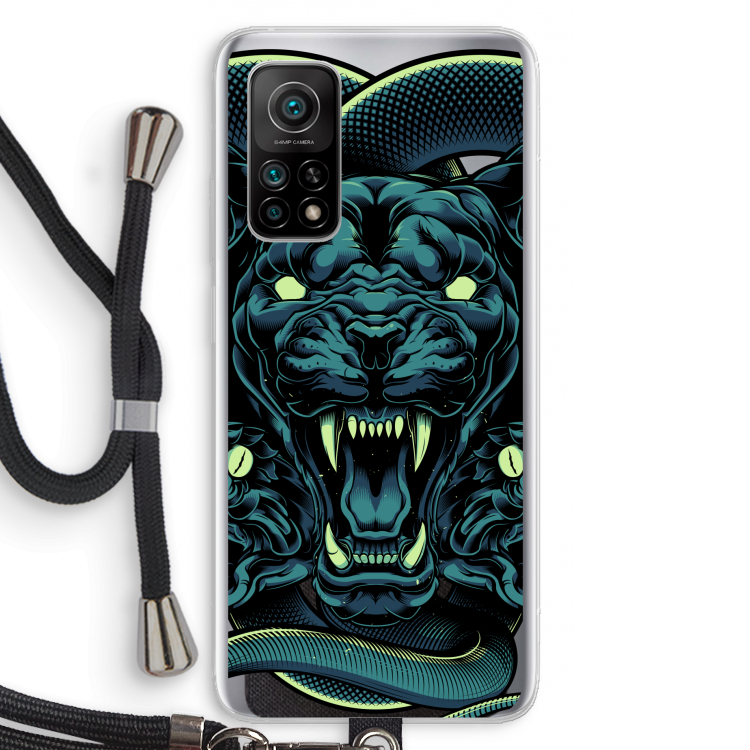 Cougar and Vipers: Xiaomi Mi 10T 5G Transparant Hoesje met koord