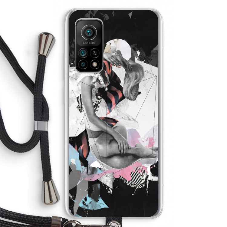 Camouflage de sommeil: Xiaomi Mi 10T 5G Transparant Hoesje met koord