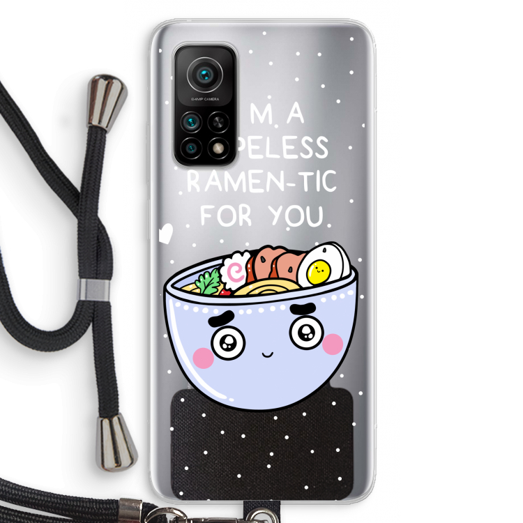 I'm A Hopeless Ramen-Tic For You: Xiaomi Mi 10T 5G Transparant Hoesje met koord