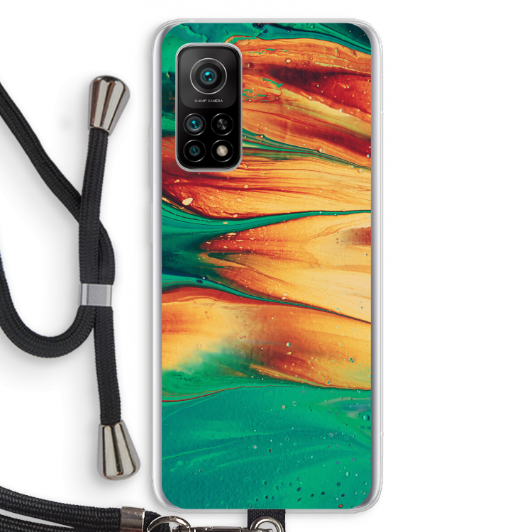 Green Inferno: Xiaomi Mi 10T 5G Transparant Hoesje met koord