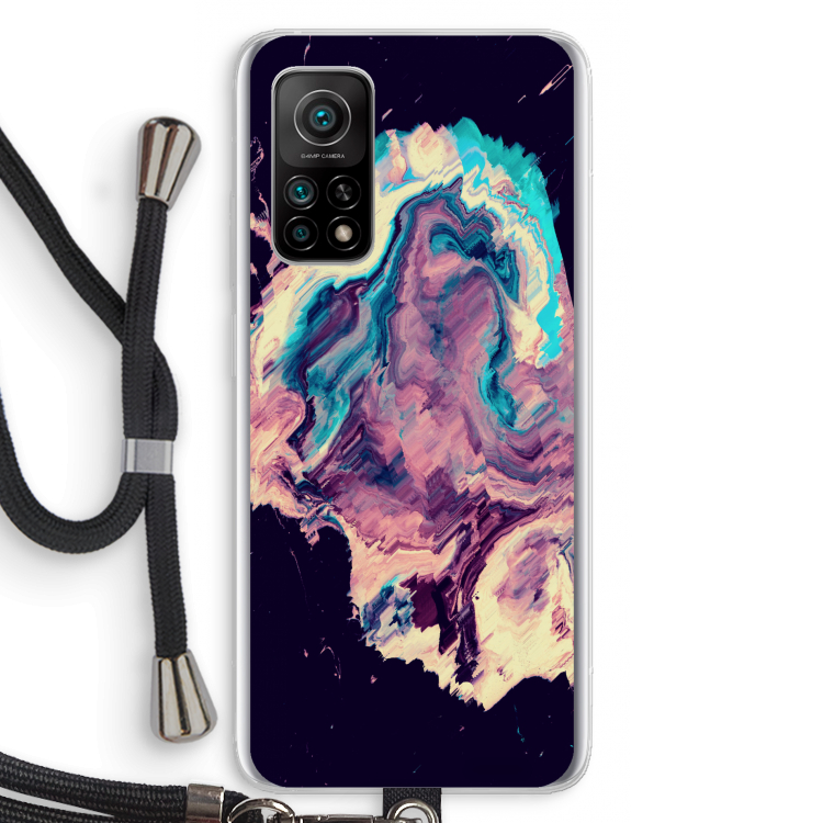 Cosmic Silence: Xiaomi Mi 10T 5G Transparant Hoesje met koord