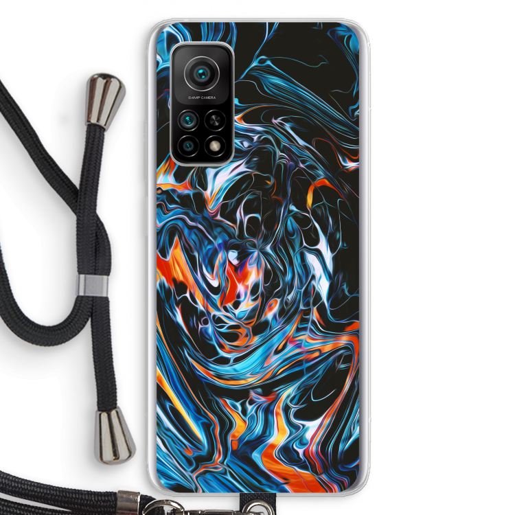Black Unicorn: Xiaomi Mi 10T 5G Transparant Hoesje met koord