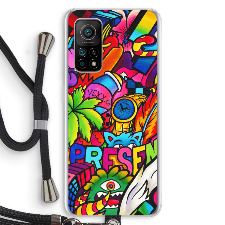 Represent: Xiaomi Mi 10T 5G Transparant Hoesje met koord