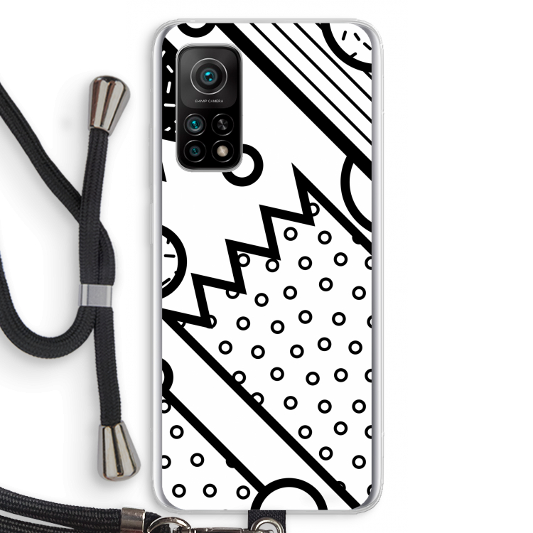 Pop Art #4: Xiaomi Mi 10T 5G Transparant Hoesje met koord