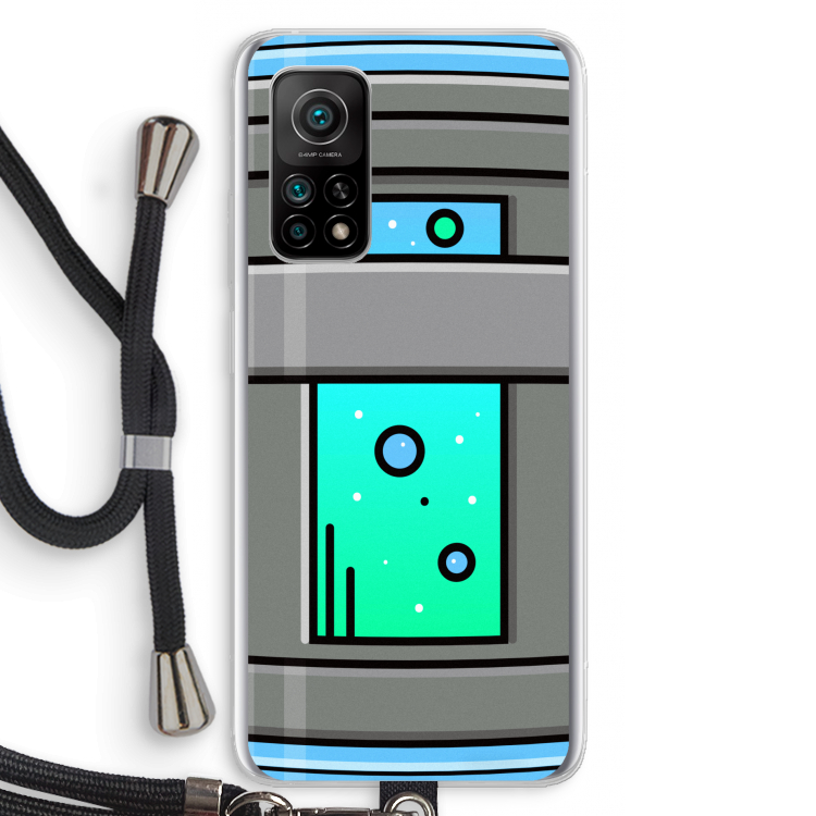 Chug Bottle: Xiaomi Mi 10T 5G Transparant Hoesje met koord