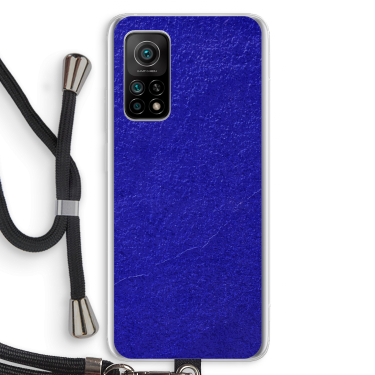 Majorelle Blue: Xiaomi Mi 10T 5G Transparant Hoesje met koord