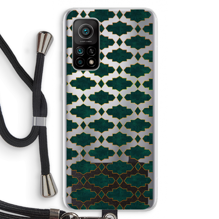 Moroccan tiles: Xiaomi Mi 10T 5G Transparant Hoesje met koord