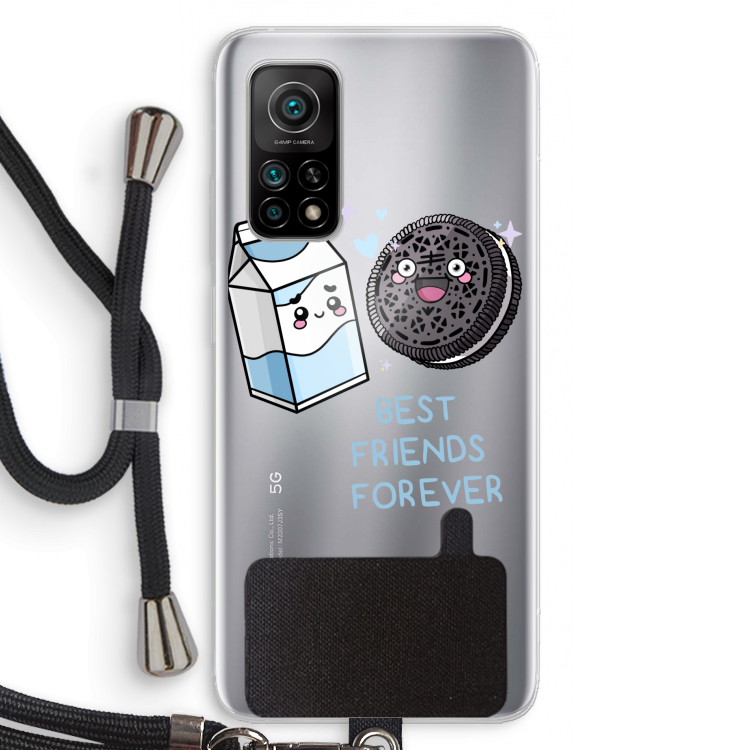 Best Friend Forever: Xiaomi Mi 10T 5G Transparant Hoesje met koord