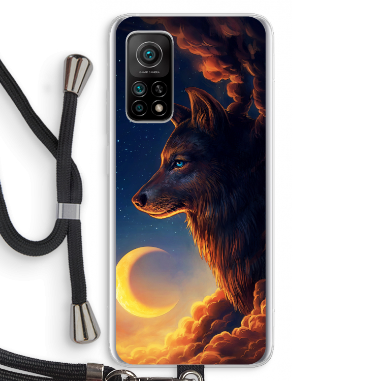 Night Guardian: Xiaomi Mi 10T 5G Transparant Hoesje met koord