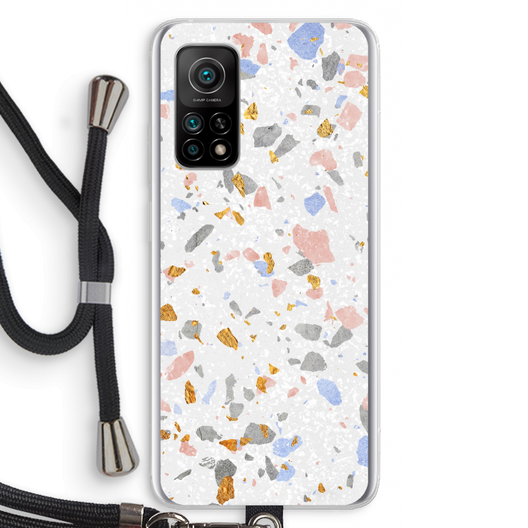 Terrazzo N°8: Xiaomi Mi 10T 5G Transparant Hoesje met koord