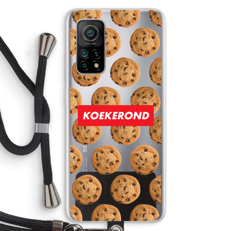 Koekerond: Xiaomi Mi 10T 5G Transparant Hoesje met koord