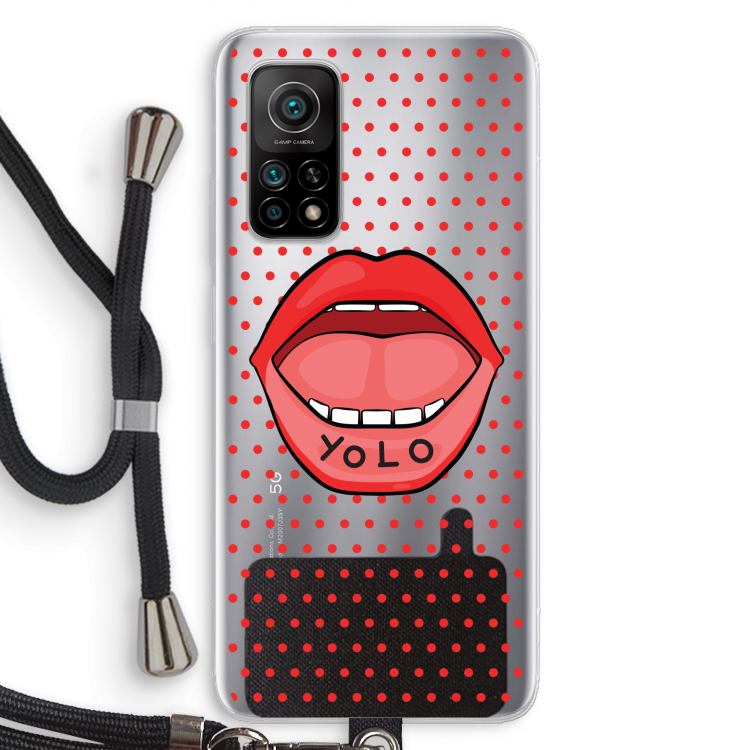 Yolo Denise: Xiaomi Mi 10T 5G Transparant Hoesje met koord