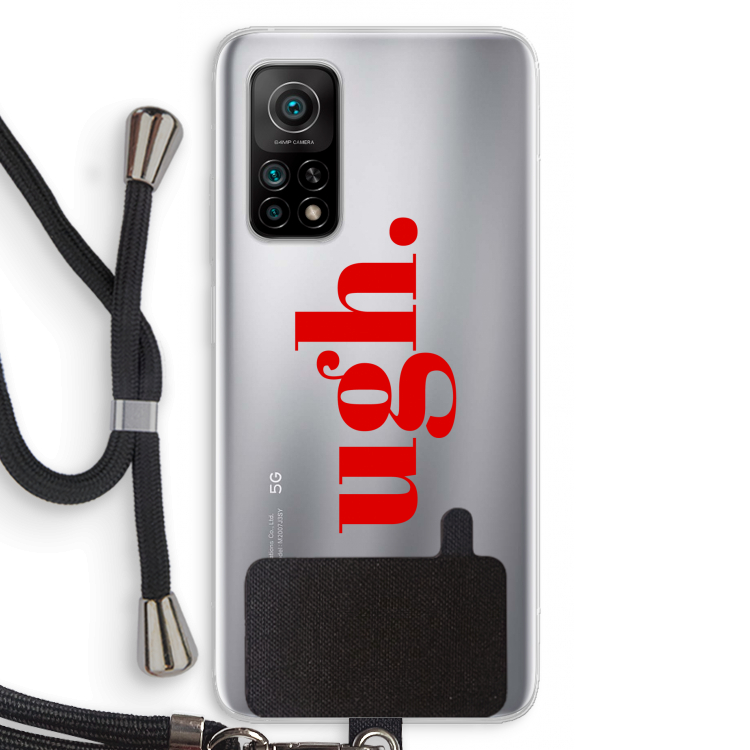 Ugh: Xiaomi Mi 10T 5G Transparant Hoesje met koord