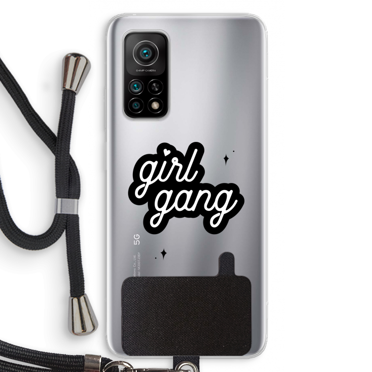 Girl Gang: Xiaomi Mi 10T 5G Transparant Hoesje met koord