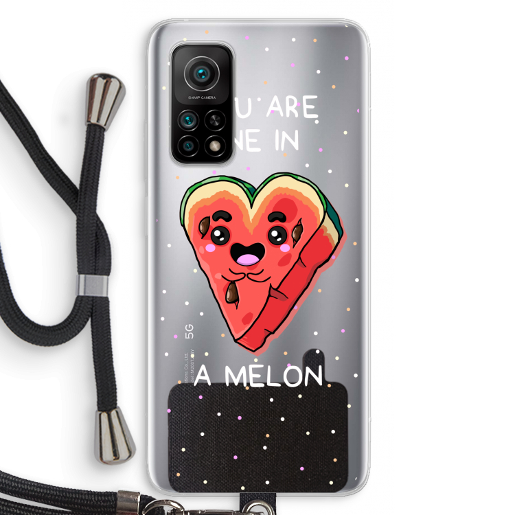 One In A Melon: Xiaomi Mi 10T 5G Transparant Hoesje met koord