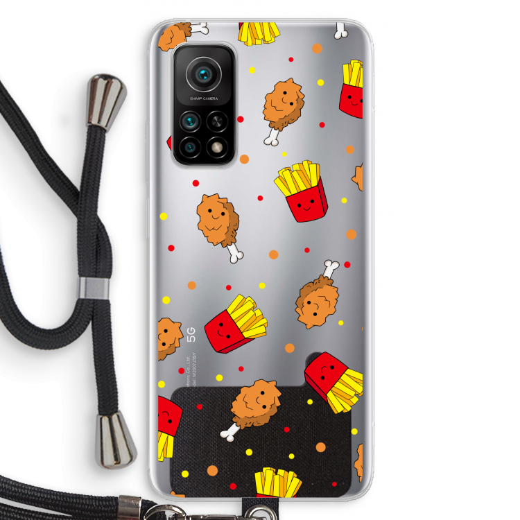 Chicken 'n Fries: Xiaomi Mi 10T 5G Transparant Hoesje met koord