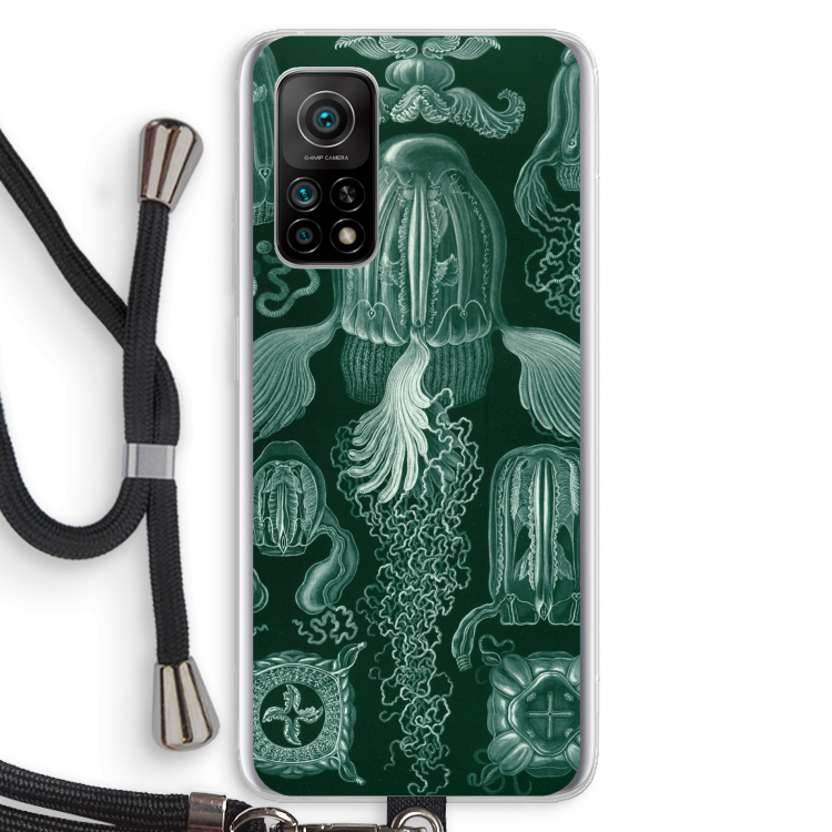Haeckel Cubomedusae: Xiaomi Mi 10T 5G Transparant Hoesje met koord