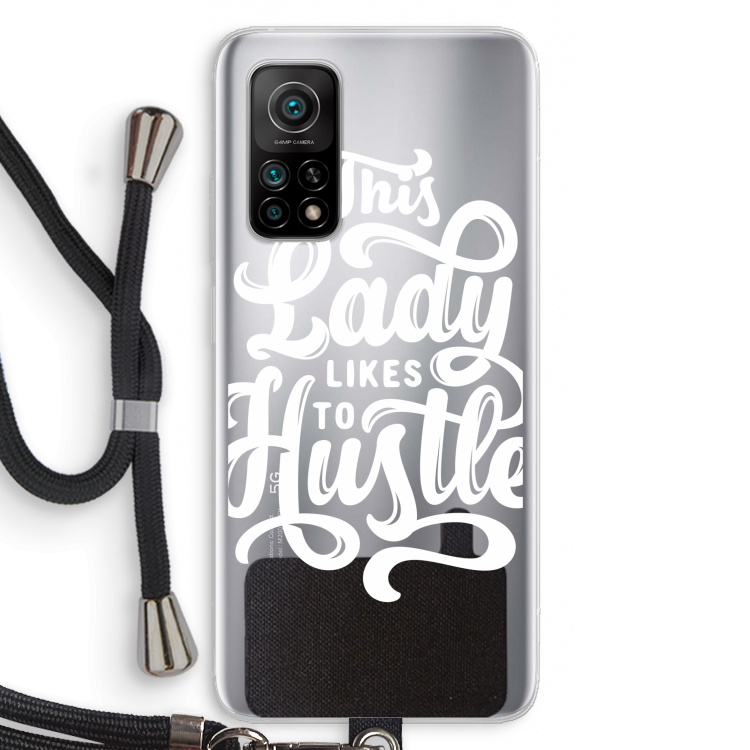 Hustle Lady: Xiaomi Mi 10T 5G Transparant Hoesje met koord