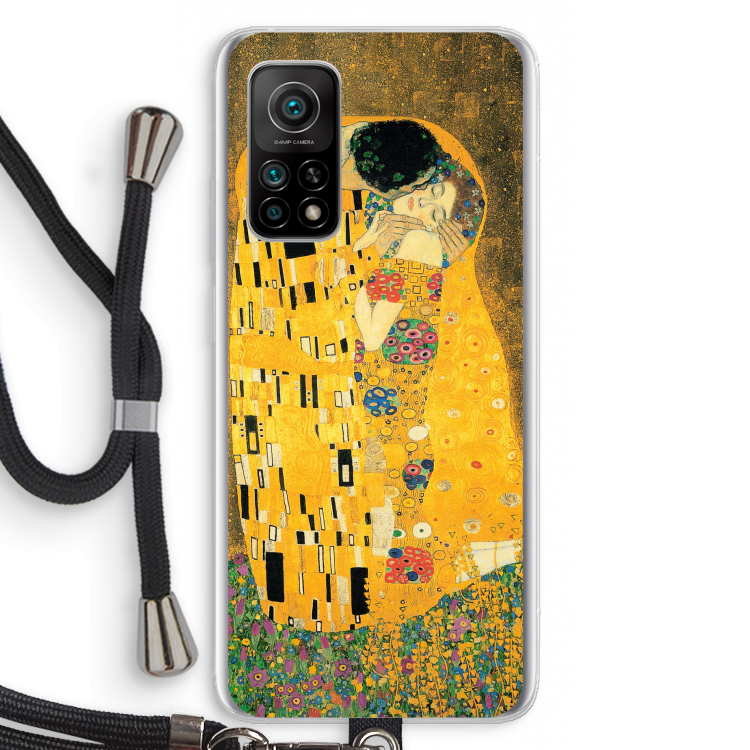 Der Kuss: Xiaomi Mi 10T 5G Transparant Hoesje met koord