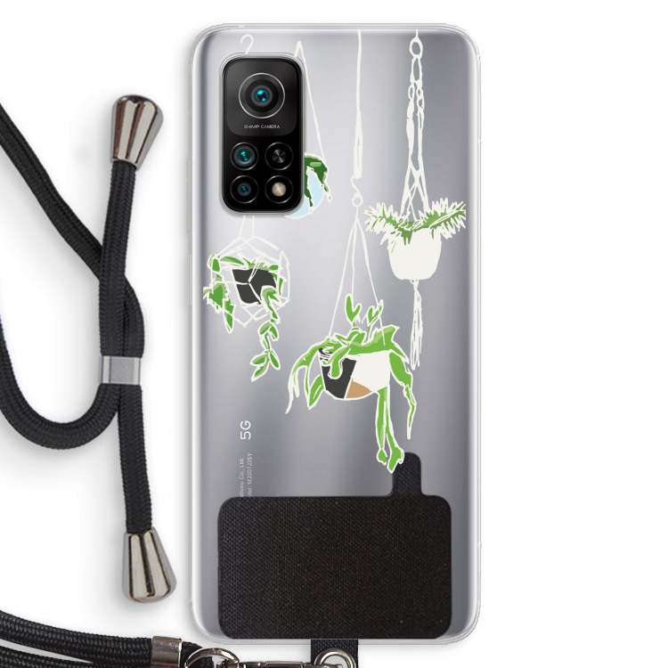 Hang In There: Xiaomi Mi 10T 5G Transparant Hoesje met koord