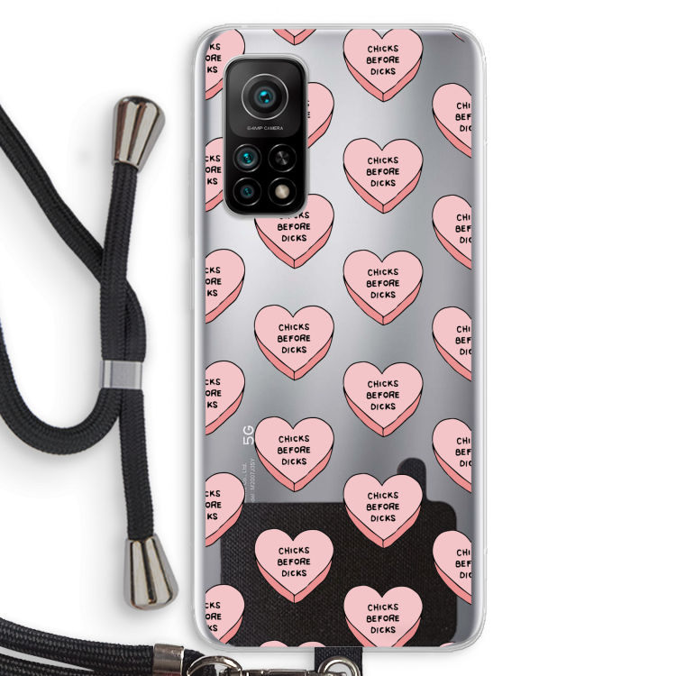 Chicks before dicks: Xiaomi Mi 10T 5G Transparant Hoesje met koord