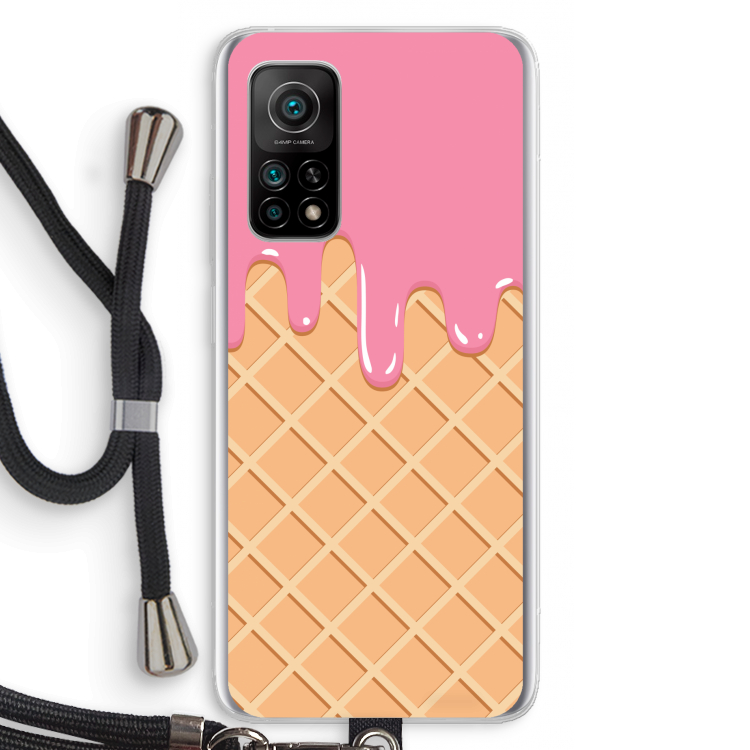 Ice cream: Xiaomi Mi 10T 5G Transparant Hoesje met koord