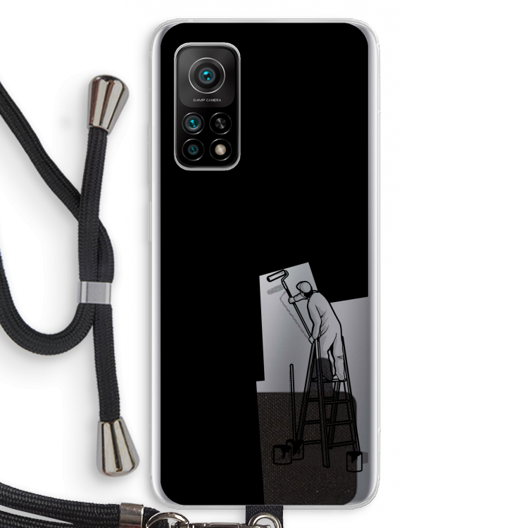 Musketon Painter: Xiaomi Mi 10T 5G Transparant Hoesje met koord