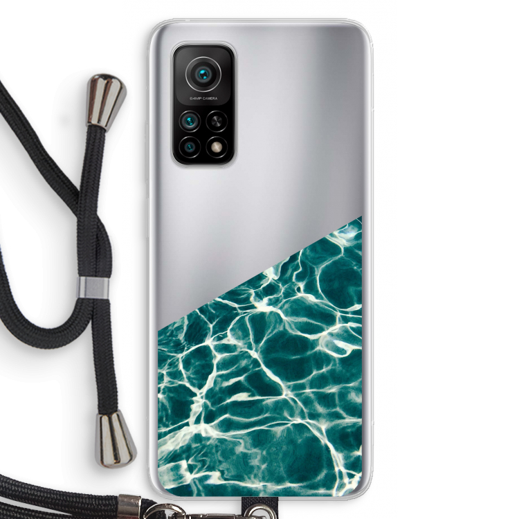 Weerkaatsing water: Xiaomi Mi 10T 5G Transparant Hoesje met koord
