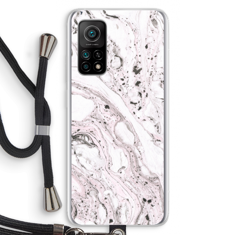Mengelmoes: Xiaomi Mi 10T 5G Transparant Hoesje met koord