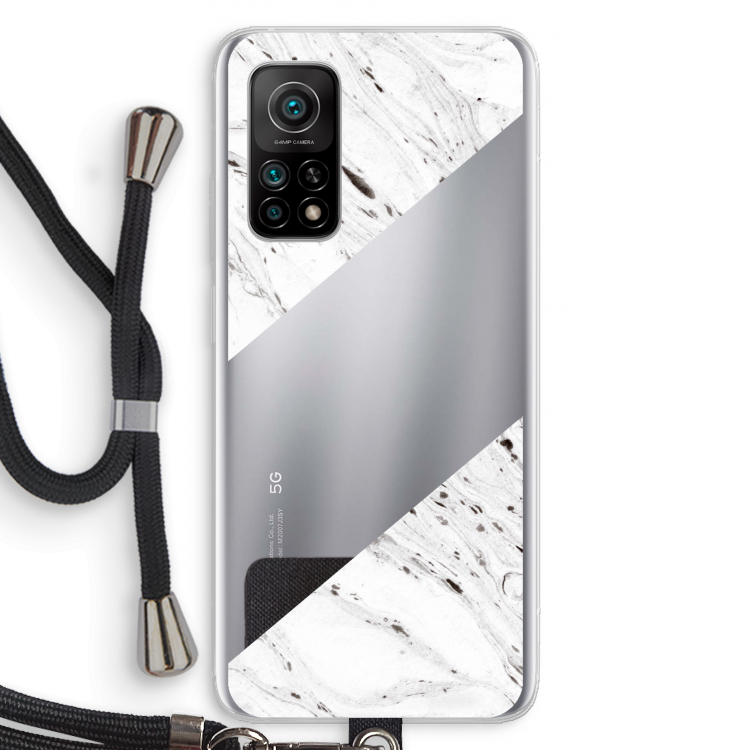 Biggest stripe: Xiaomi Mi 10T 5G Transparant Hoesje met koord