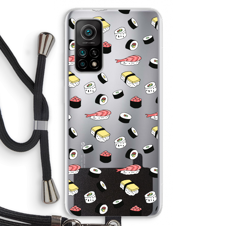 Sushi time: Xiaomi Mi 10T 5G Transparant Hoesje met koord