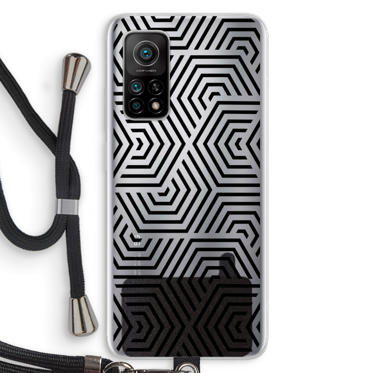 Magic pattern: Xiaomi Mi 10T 5G Transparant Hoesje met koord