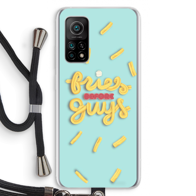 Always fries: Xiaomi Mi 10T 5G Transparant Hoesje met koord