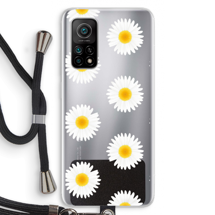Margrietjes: Xiaomi Mi 10T 5G Transparant Hoesje met koord