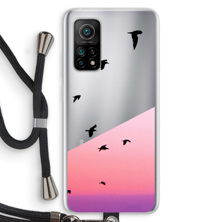 Fly away: Xiaomi Mi 10T 5G Transparant Hoesje met koord