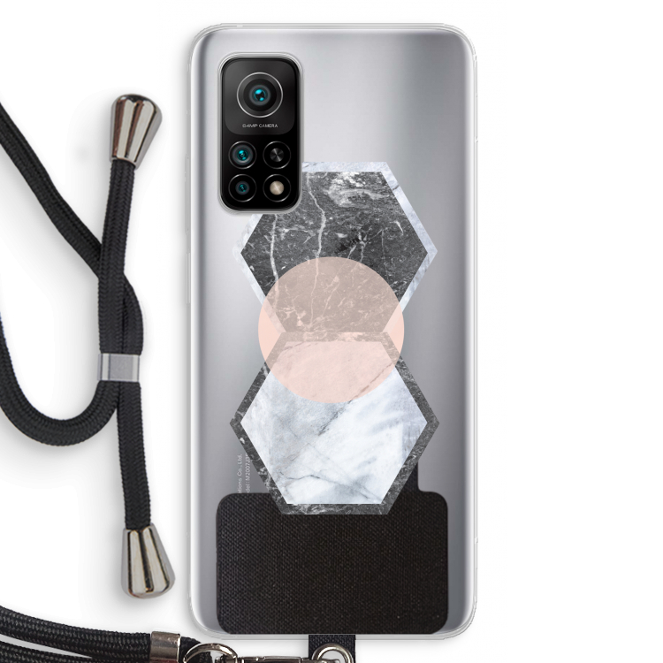 Creatieve toets: Xiaomi Mi 10T 5G Transparant Hoesje met koord
