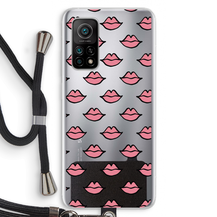 Lipjes: Xiaomi Mi 10T 5G Transparant Hoesje met koord