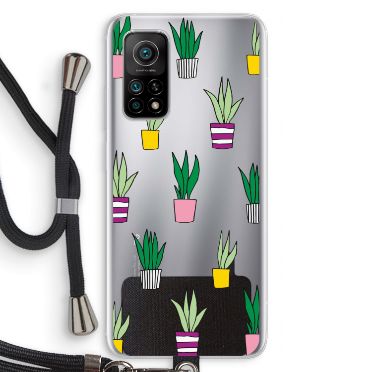Sanseveria: Xiaomi Mi 10T 5G Transparant Hoesje met koord