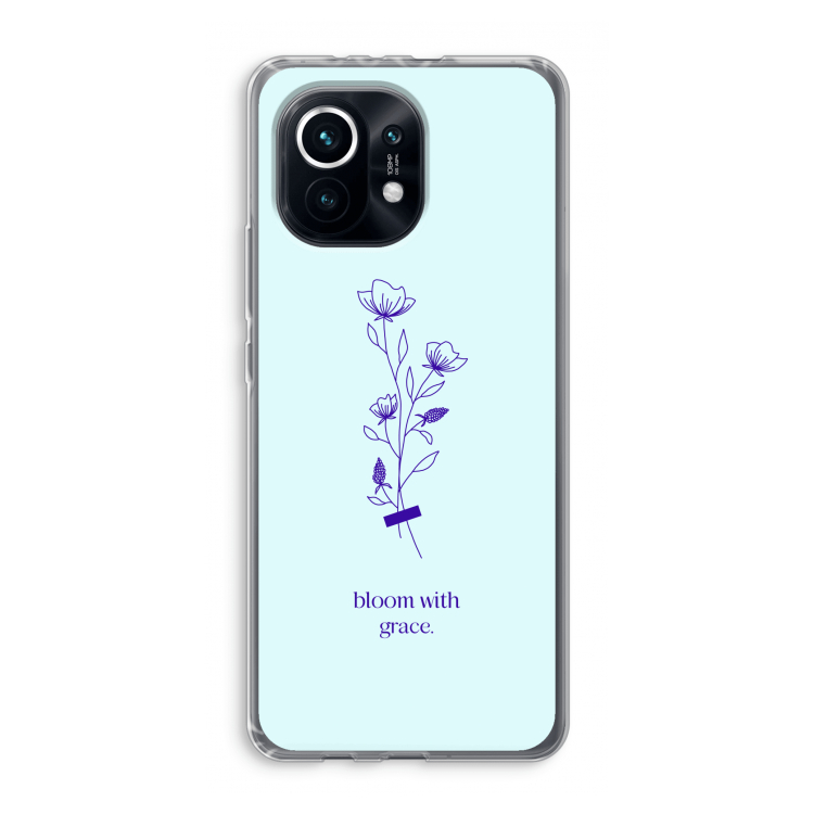 Bloom with grace: Xiaomi Mi 11 Transparant Hoesje