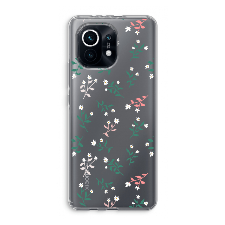 Small white flowers: Xiaomi Mi 11 Transparant Hoesje