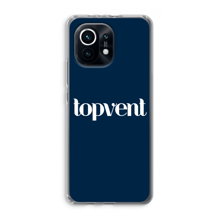 Topvent Navy: Xiaomi Mi 11 Transparant Hoesje