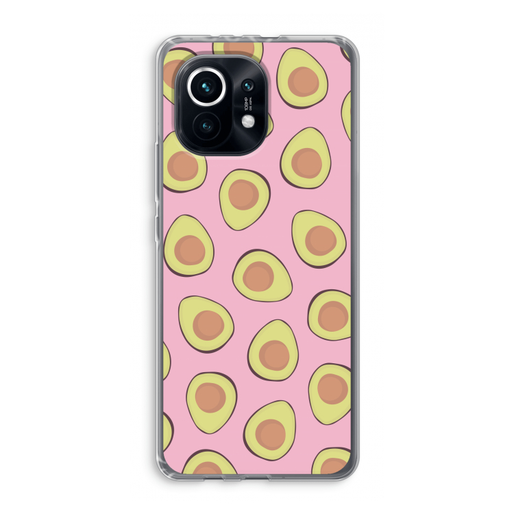 Dancing avocados: Xiaomi Mi 11 Transparant Hoesje