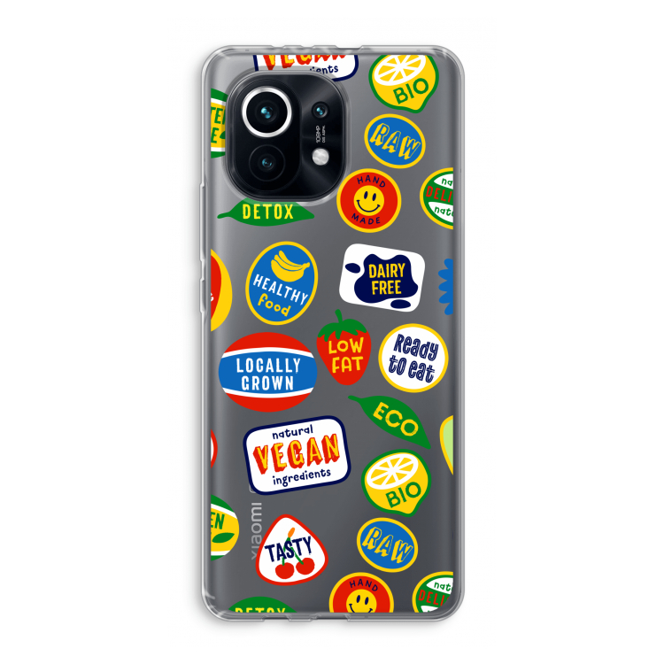 Fruitsticker: Xiaomi Mi 11 Transparant Hoesje