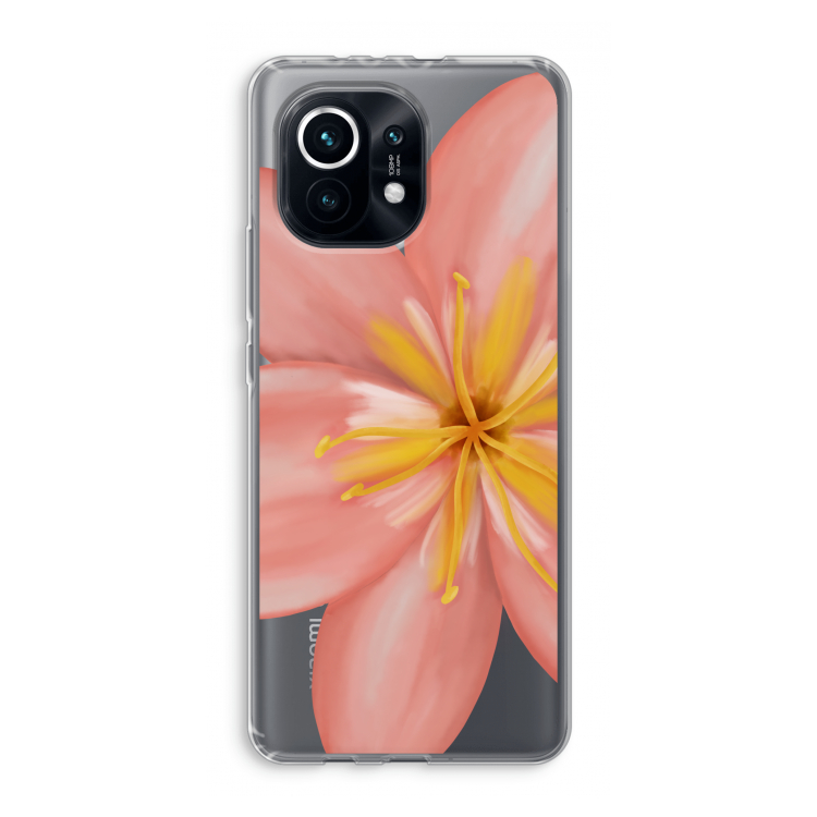 Pink Ellila Flower: Xiaomi Mi 11 Transparant Hoesje