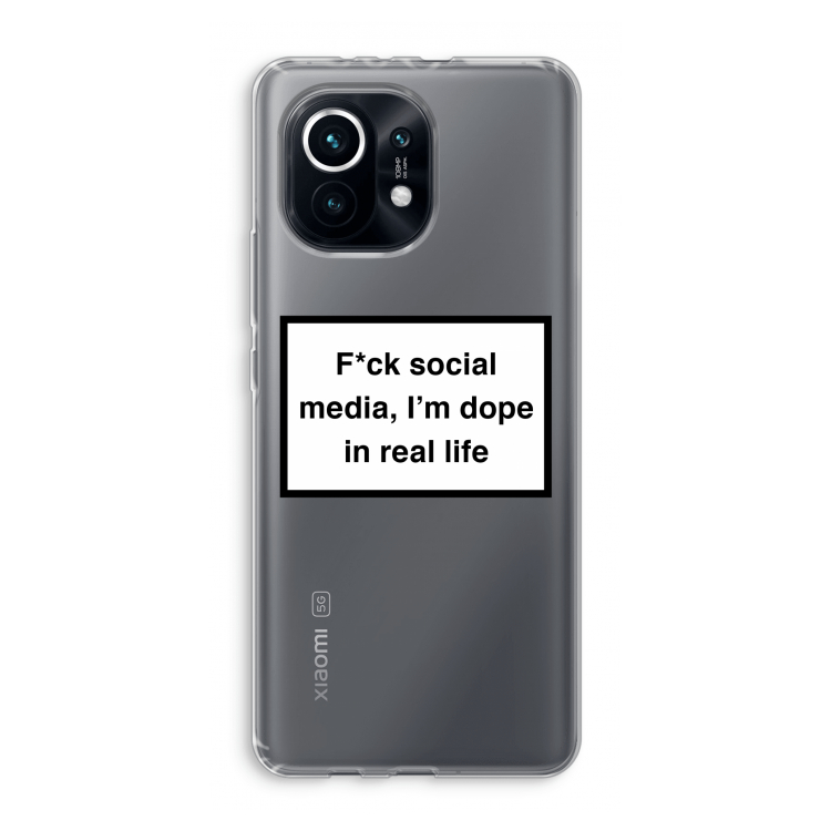 I'm dope: Xiaomi Mi 11 Transparant Hoesje
