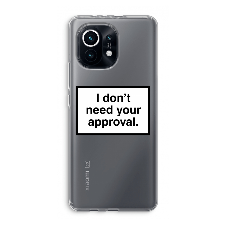 Don't need approval: Xiaomi Mi 11 Transparant Hoesje